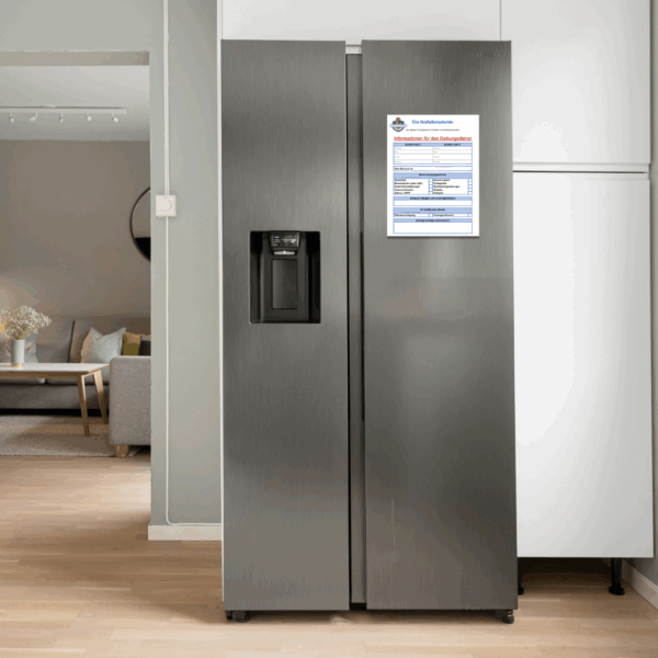 Notfallkarte Kühlschrank - Magnetfolie