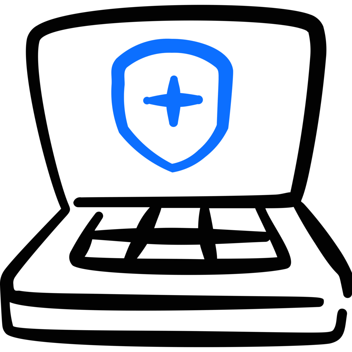 Elementor #1960 3 streamline freehand color apps laptop shield